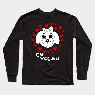 go vegan Long Sleeve T-Shirt